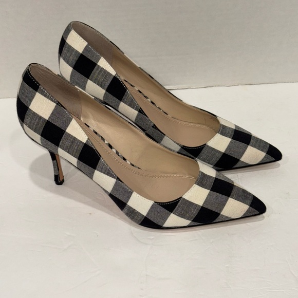 Marc Fisher Shoes - Marc Fisher LTD Black/White Gingham Carter Heels Size 9